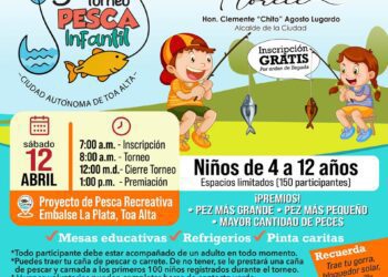 Celebrarán tercera edición el torneo de pesca infantil en Toa Alta