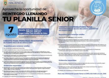 Municipio de Cidra y Departamento de Hacienda ofrecerán servicios gratuitos de planillas a adultos mayores