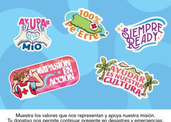 Inicia campaña creativa de “stickers” para apoyar a la Cruz Roja Americana