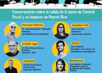Realizarán foro para analizar la salida de la Junta de Control Fiscal